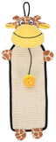 Pet Life Paw-Pleasant Eco-Natural Sisal And Jute Hanging Carpet Kitty Cat Scratcher With Toy