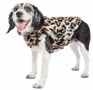 Pet Life ?? Luxe 'Lab-Pard' Dazzling Leopard Patterned Mink Fur Dog Coat Jacket - Yip & Purr?? Official Website