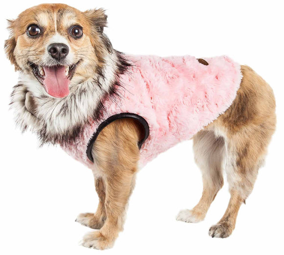 Pet Life ?? Luxe 'Pinkachew' Charming Designer Mink Fur Dog Coat Jacket - Yip & Purr?? Official Website