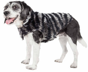 Pet Life ?? Luxe 'Chauffurry' Beautiful Designer Zebra Patterned Mink Fur Dog Coat Jacket - Yip & Purr?? Official Website