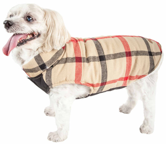 Pet Life ?? 'Allegiance' Classical Plaided Insulated Dog Coat Jacket - Yip & Purr?? Official Website