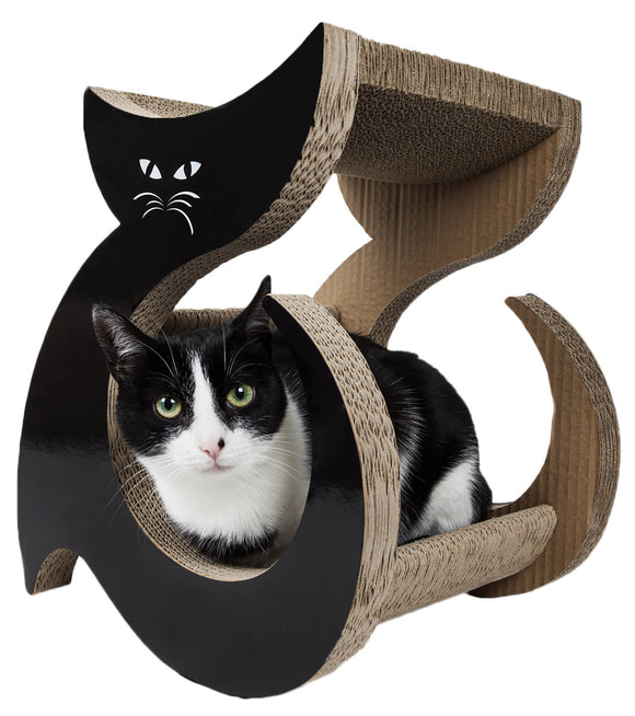 Pet Life Purresque Ultra Premium Fashion Designer Lounger Cat Scratcher