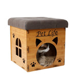 Pet Life Foldaway Collapsible Designer Cat House Furniture Bench