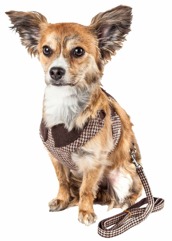Pet Life ?? Luxe 'Houndsome' 2-In-1 Mesh Reversible Plaided Collared Adjustable Dog Harness-Leash - Yip & Purr?? Official Website
