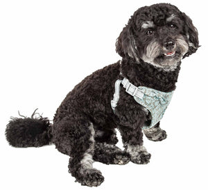 Pet Life ® 'Fidomite' Mesh Reversible And Breathable Adjustable Dog Harness W/ Designer Bowtie