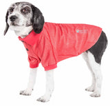 Pet Life ® Active 'Fur-Flexed' Relax-Stretch Wick-Proof Performance Dog Polo T-Shirt