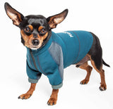 Dog Helios ® 'Eboneflow' Mediumweight 4-Way-Stretch Flexible And Breathable Performance Dog Yoga T-Shirt