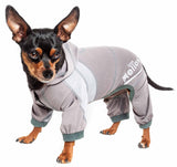 Dog Helios ® 'Namastail' Lightweight 4-Way Stretch Breathable Full Bodied Performance Yoga Dog Hoodie Tracksuit